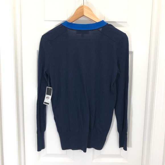 SOLD Juicy Couture Navy Blue Colorblock Cardigan - Picture 7 of 7